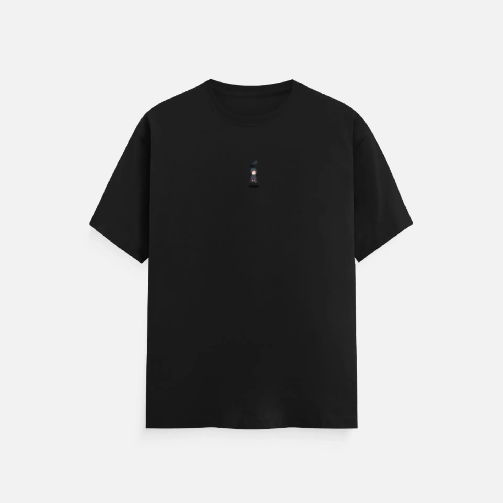 Shadow Crow Minimal Tee – Anime Inspired Cotton T-Shirt