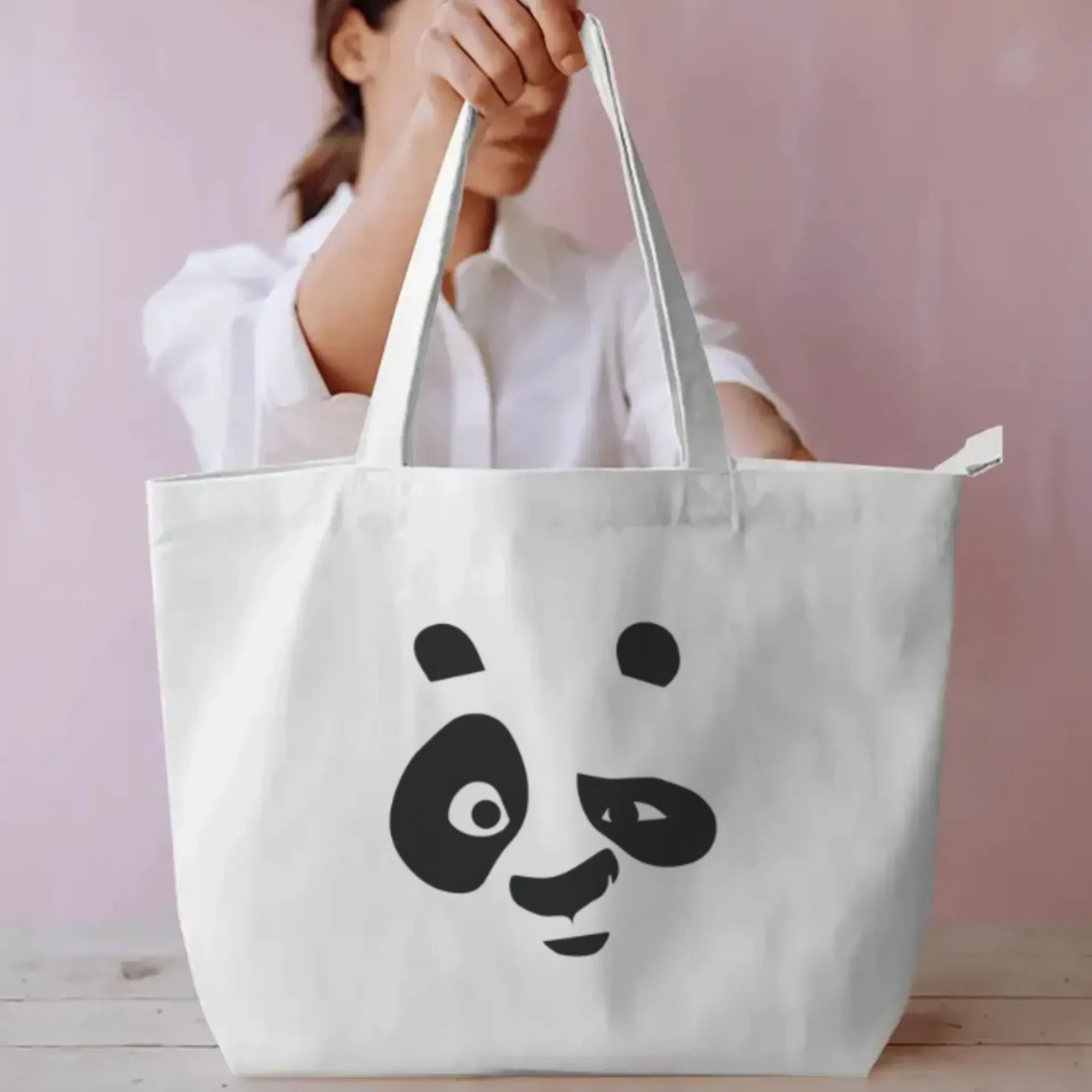 Winky Panda Tote Bag